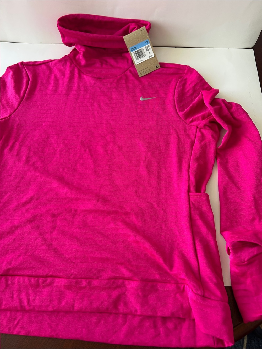 Nike Therma-Fit Swift Fireberry Turtleneck Performance Top NWT
